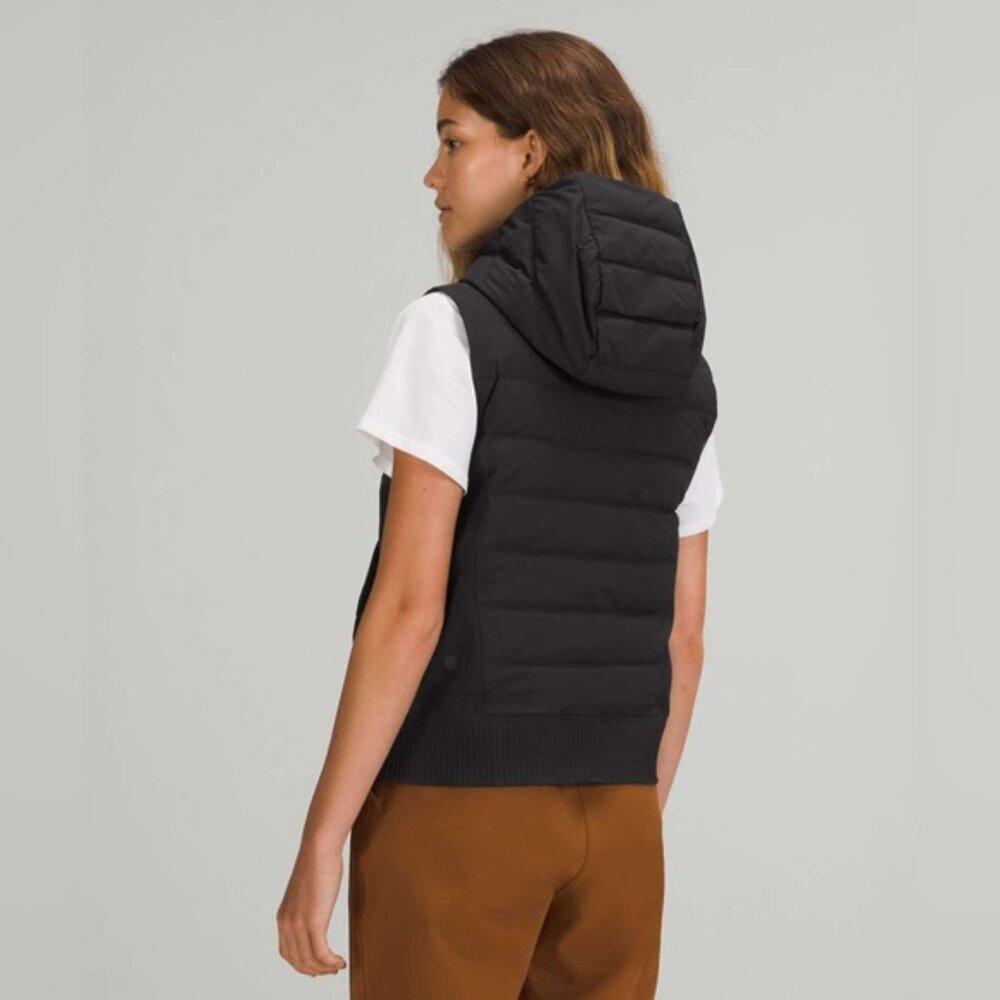 Lululemon Down & Around Vest Black Size 6 - Picture 3 of 10